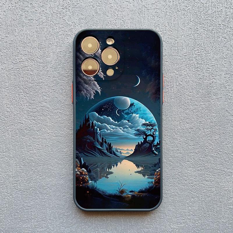 Чехол для телефона 'Морское путешествие Облачный горизонт' Для iPhone 16 15 11 Pro Max 14 7 8 Plus XR XS X 13 12 Pro Max Mini Ударопрочный чехол для телефона