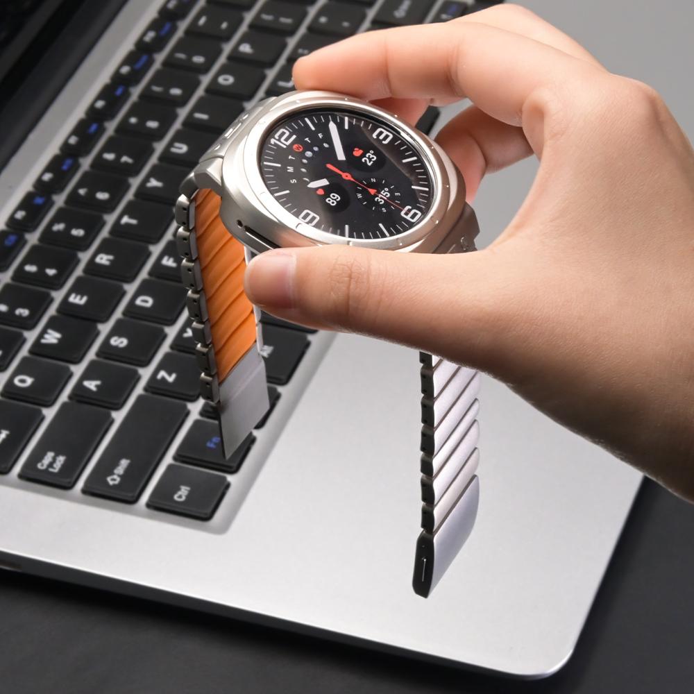Титановый ремешок для Samsung Galaxy Watch Ultra Роскошный ремешок для часов Samsung Galaxy Watch Ultra 47 мм 2024 Магнитный браслет