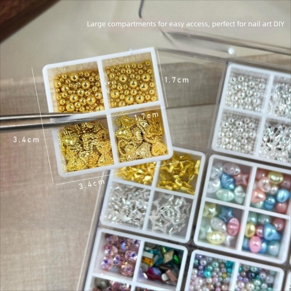 Big Size Nail Accessories Storage Box Transparent Nail Art Packing Storage Container Nail Artists