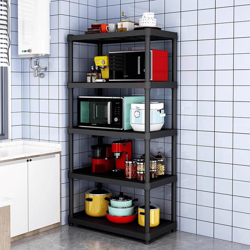 Многоярусная кухонная полка для хранения: Подставка для микроволновки и прихватки с полками