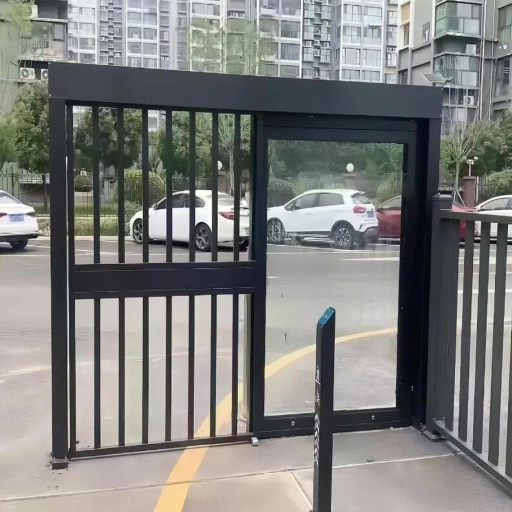 Умная водонепроницаемая стойка для доступа к двери с распознаванием лиц, сканером отпечатков пальцев и считывателем карт