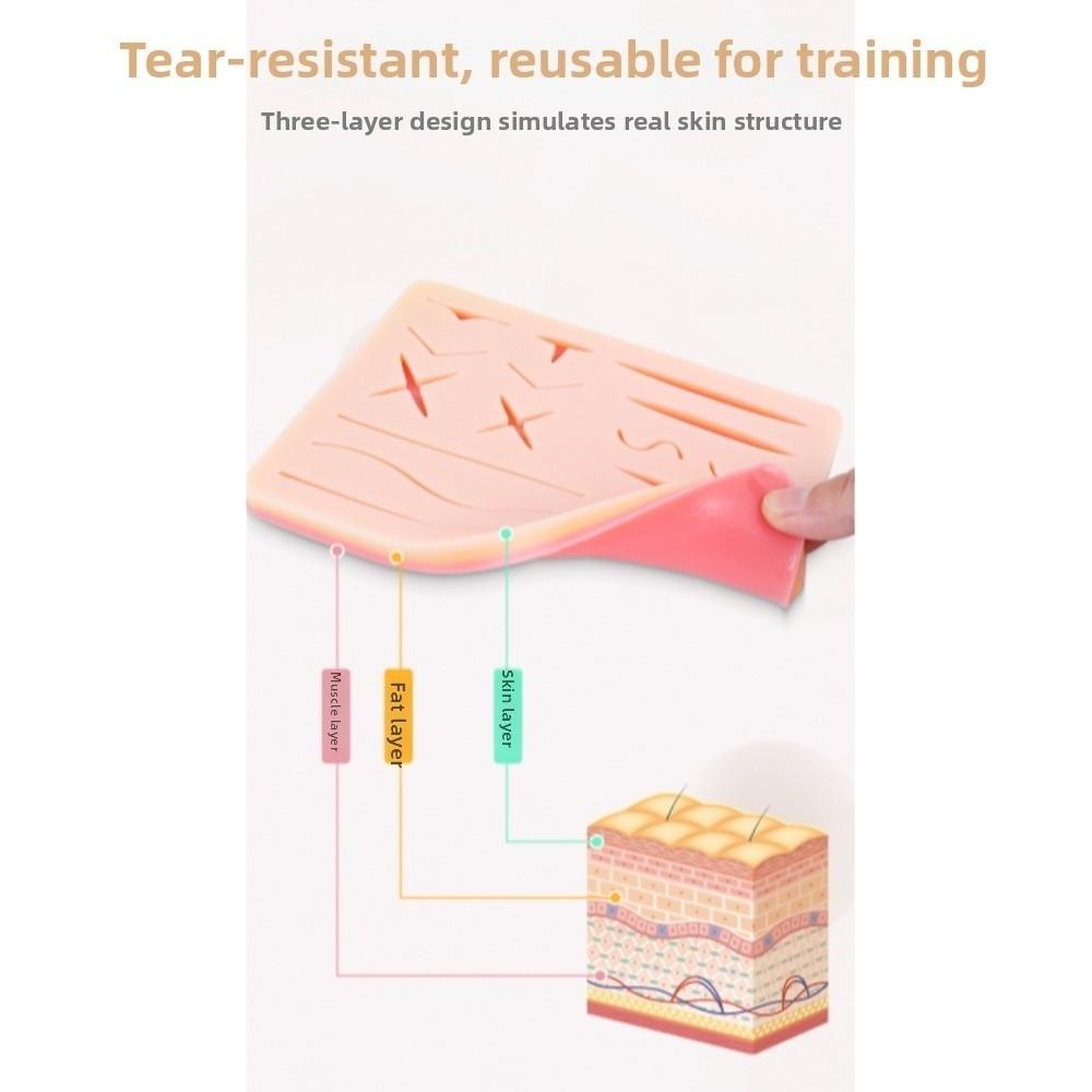 with Pre-Cut Wound Suture Practice Training Kit For Suture Teaching