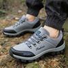 TUINANLE Men's Hiking Shoes Leather Outdoor Shoes Wear-resistant Men Trekking Walking Hunting Sneakers