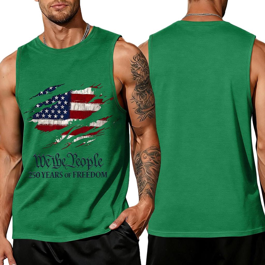 Мужская свободная майка без рукавов Повседневная летняя для ежедневной носки С графическим принтом Мышечная рубашка Мягкая легкая ткань Удобный дизайн