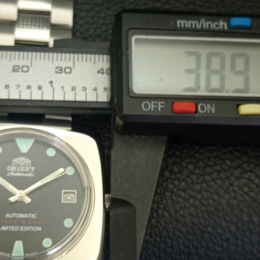 USED VINTAGE ORIENT AUTOMATIC 46961 JAPAN MENS BLACK COLOR DIAL WATCH A702246-5 R123-a702246