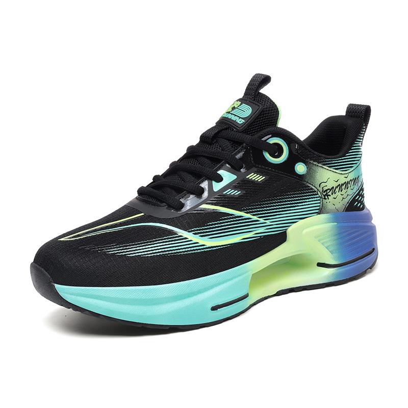 Мужская обувь 2025 лето новая мягкая подошва легкая и дышащая повседневная универсальная спортивная обувь прочная эластичная амортизирующая износостойкая обувь для бега