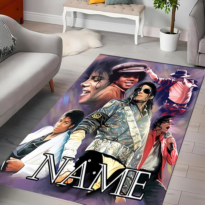 Custom personalization Michael Jackson Area Rug - Perfect For Kitchen, Bathroom,Laundry Room Decor Large Size Available,Gift All Seasons