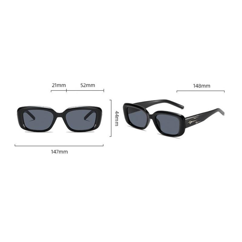 Square Gradient Sun Glasses Luxury Brand Small Rectangle Sun Glasses Street Photo Sunglasses Sun Protection