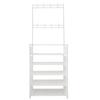 Hallway Coat Rack Organizer Entrance Plus Nyana Home 5 Shelves Shoe Rack 20 Pairs 8 Hangers 169x60x28cm
