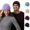 Solid-colour Classic Knit Beanie for Men Casual and Versatile Couple's Cold-weather Hat Warm Woolly Hat for Women In Autumn and Winter
