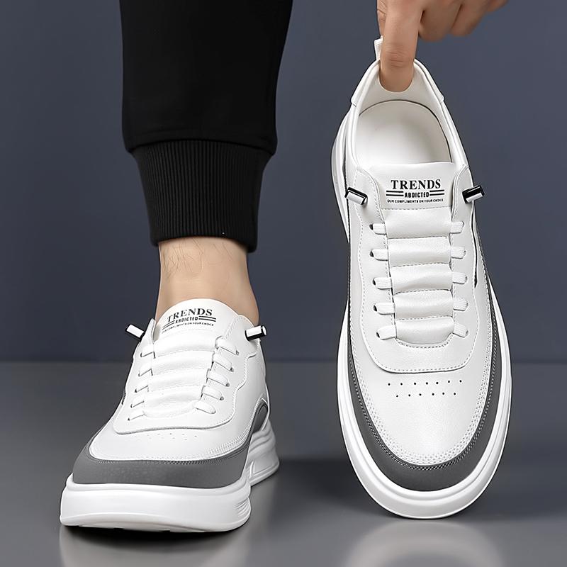 Весна-Осень Мужская кожаная повседневная обувь Мягкая подошва Мужские деловые оксфорды Универсальная модная спортивная обувь