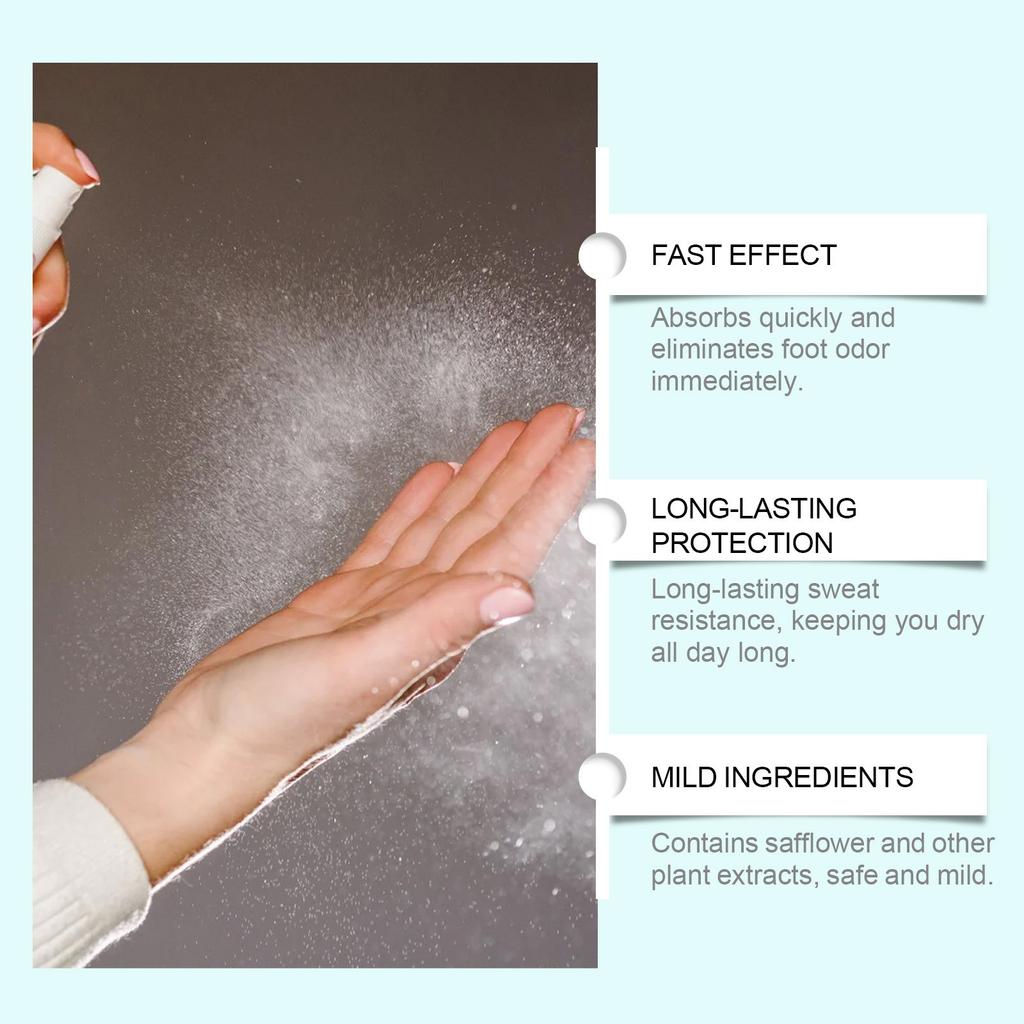 Foot Spray Itch Sweat Odor Exfoliating Sprayer Men Women Anti-fungi Shoe Sock Deodorant Feet Care Liquid 60ml