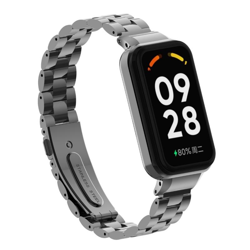Металлический браслет для Redmi Band 2, ремешок из нержавеющей стали с чехлом, ремешок для часов для Redmi Smart Band 2, сменный браслет Correa