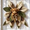 Beginner‑Friendly Oversized Quilted Bow Sewing Kit Highland Cattle Handmade Front Door Wreath Thanksgiving Farmhouse Harvest Decor Housewarming Gift