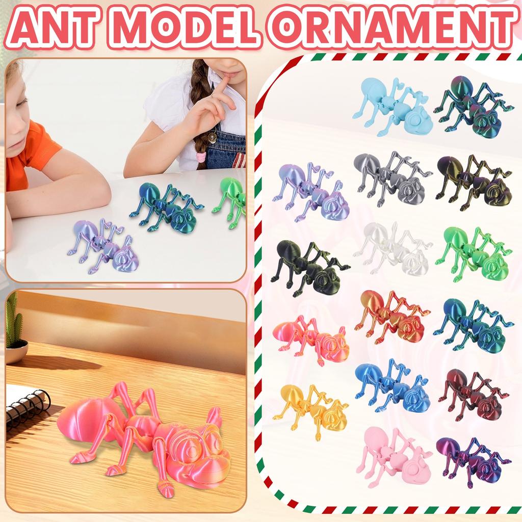 3D-печать муравей подвижный сустав модель животного игрушка ручной работы украшения креативные декоративные поделки
