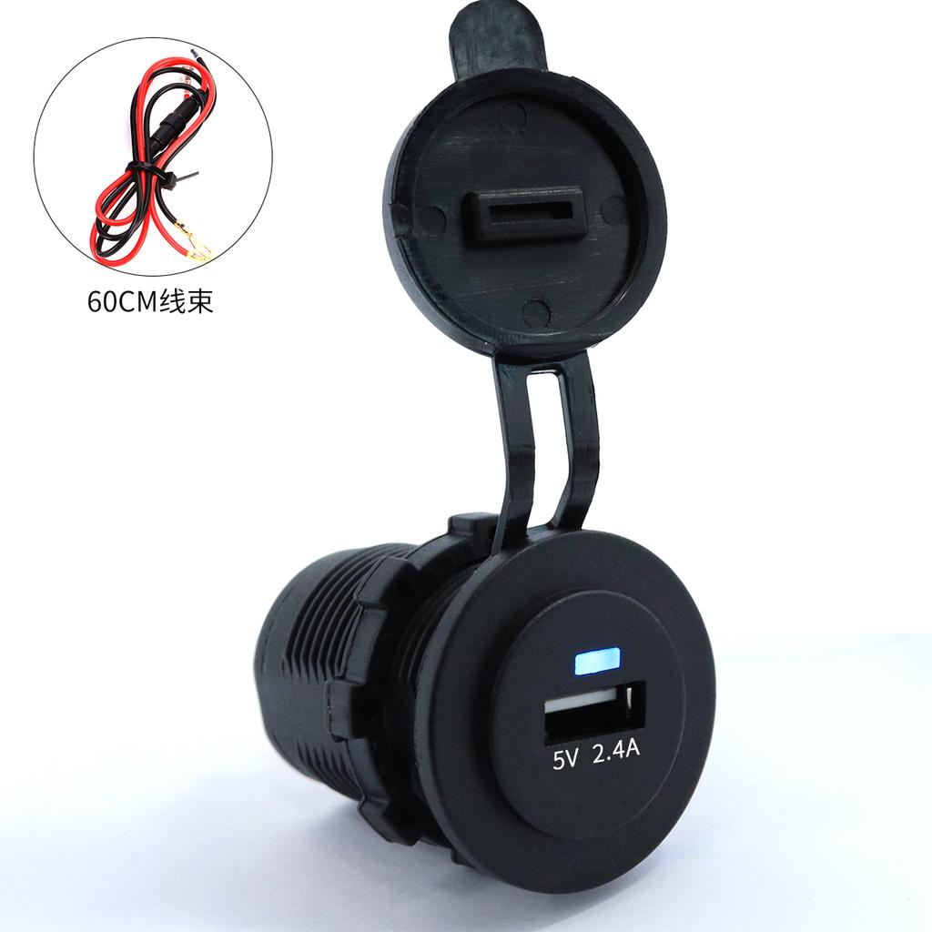 Single Port USB Car Charger 5V 2.4A for IPad IPhone IPod - Fast Charging At Full Speed Car RV Yacht Mini USB Car Charger Led