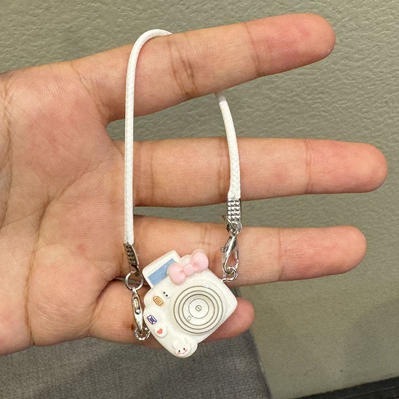 Мультяшный кукольный домик Kawaii Mini Bow Camera Model Подвеска для плюшевых кукол, украшение на шею, аксессуары