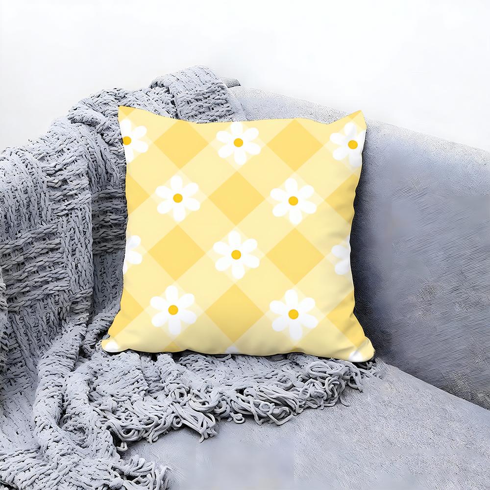 blooming flowers Cushion Cover Premium Comfort Reversible Pillow Cove Two in One Design for Any Room Car Interior