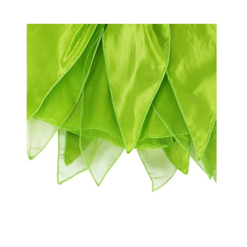 Rochie Tinker Bell for Kids, Set with Butterfly Headband and Wand, Tinker Bell and Peter Pan, Green, 150 cm (11-12 Years)