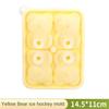 4 Grid 3D Little Bear Shape Silicone Ice Mold Little Bear Ice Block Mold Household Ice Cube Mold Kitchen Gadgets