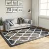 VidaXL Washable Rug Black and White 160x230 Cm Non-slip 136606
