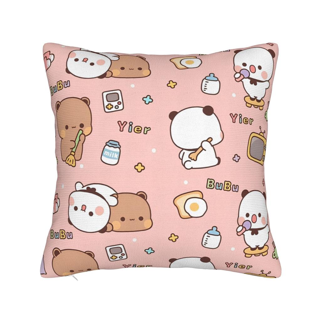 BuBu Panda DuDu Bear Christmas Love Pillowcase Cushion Cover Decorations Xmas Cute Throw Pillow Case Cover Home Drop Shipping