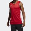 adidas Вязаный двусторонний дышащий баскетбольный жилет для мужчин, красный DY6595