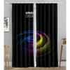 Technology Particle Vortex Light Line Blackout Window Curtain for Living Room Bedroom Bathroom Kicthen Door Cupboard Decor Hooks
