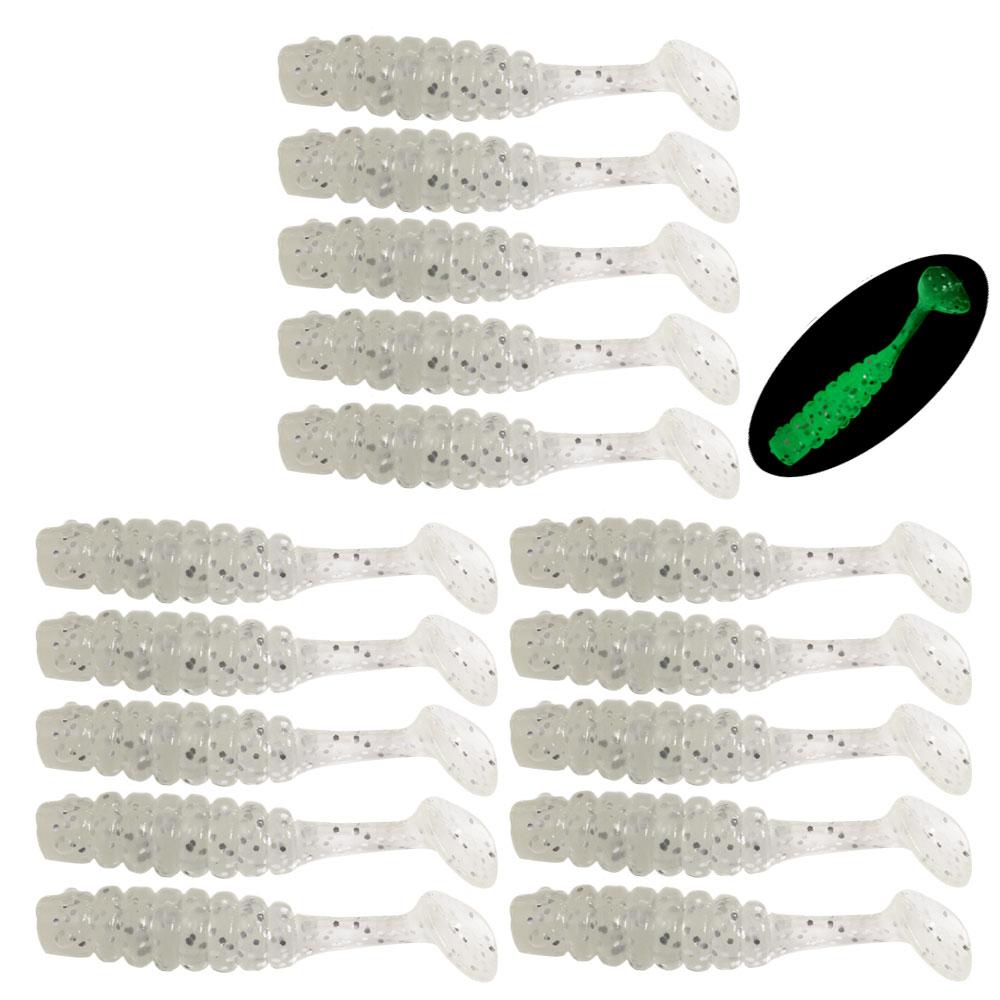 15 шт./мягкие силиконовые приманки, искусственные снасти, приманка 4 см/5 см 1 г, товары для рыбалки, морской рыбалки, ловли камней, свимбейты, воблеры