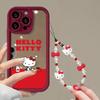 Зеркало для макияжа Браслет Hello Kitty Чехол для Samsung Galaxy S26 Ultra S25 FE 5G S24 S23 S22 Ultra Plus A56 A54 A53 A17 5G