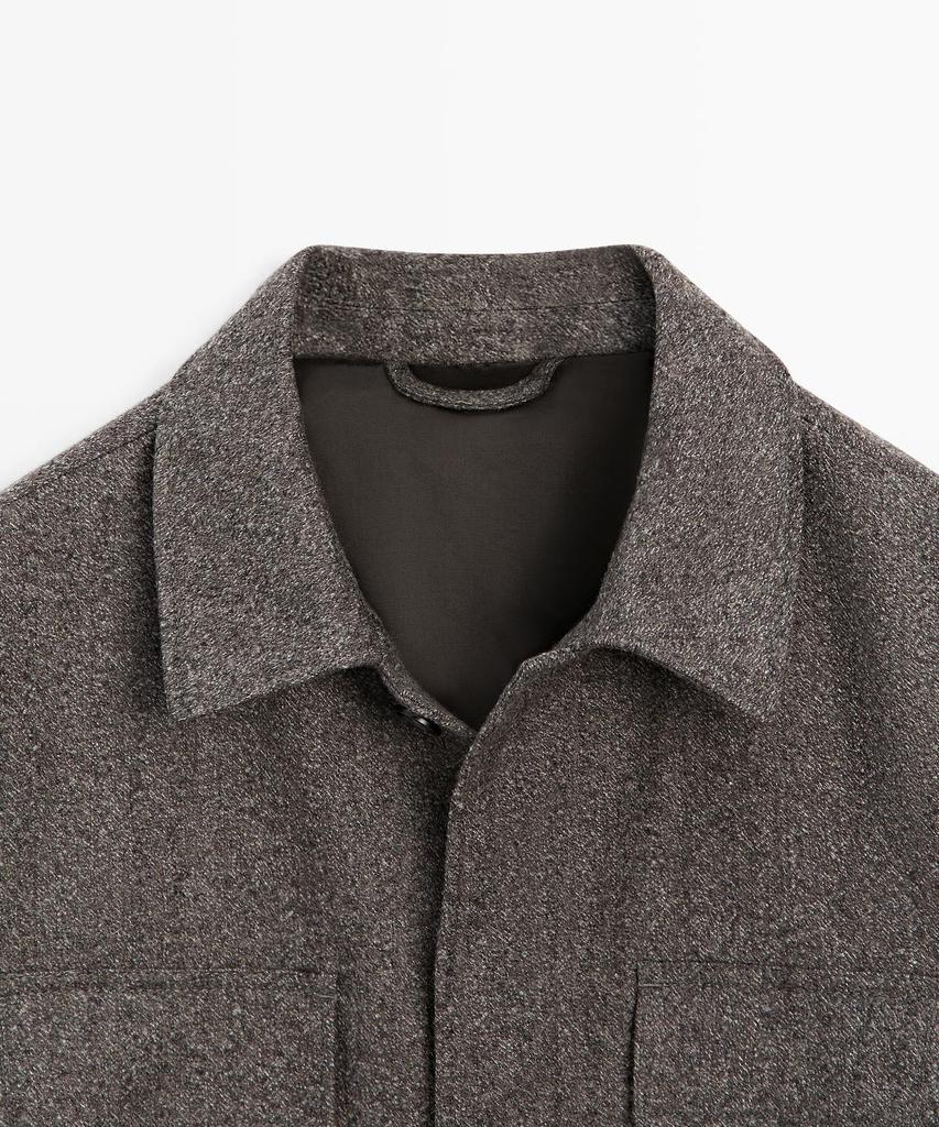 Шерстяной кардиган Massimo Dutti в елочку