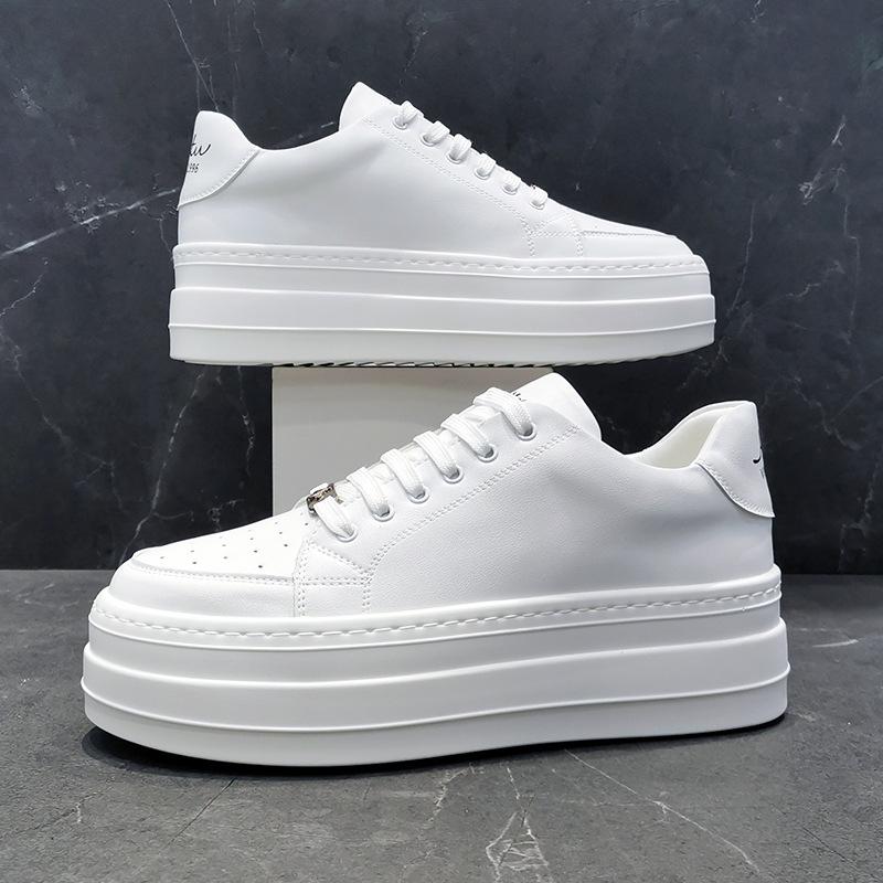 Мужская обувь для увеличения роста, кеды, обувь на платформе, модные маленькие белые туфли, дышащая и трендовая мужская обувь для сочетаний Wenzhou liv
