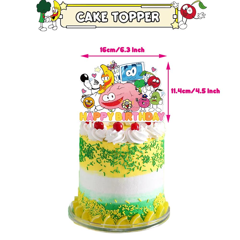 30pcs Shovelware Brain Game Party Decorations Include Cake Topper Banner Balloon