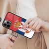 Флаг Сербии Сербский Магнитный Чехол для Телефона ДЛЯ APPLE iPhone 17 Air 16 14 13 12 Pro Max 15 Plus Зарядка с Чехлом MagSafe