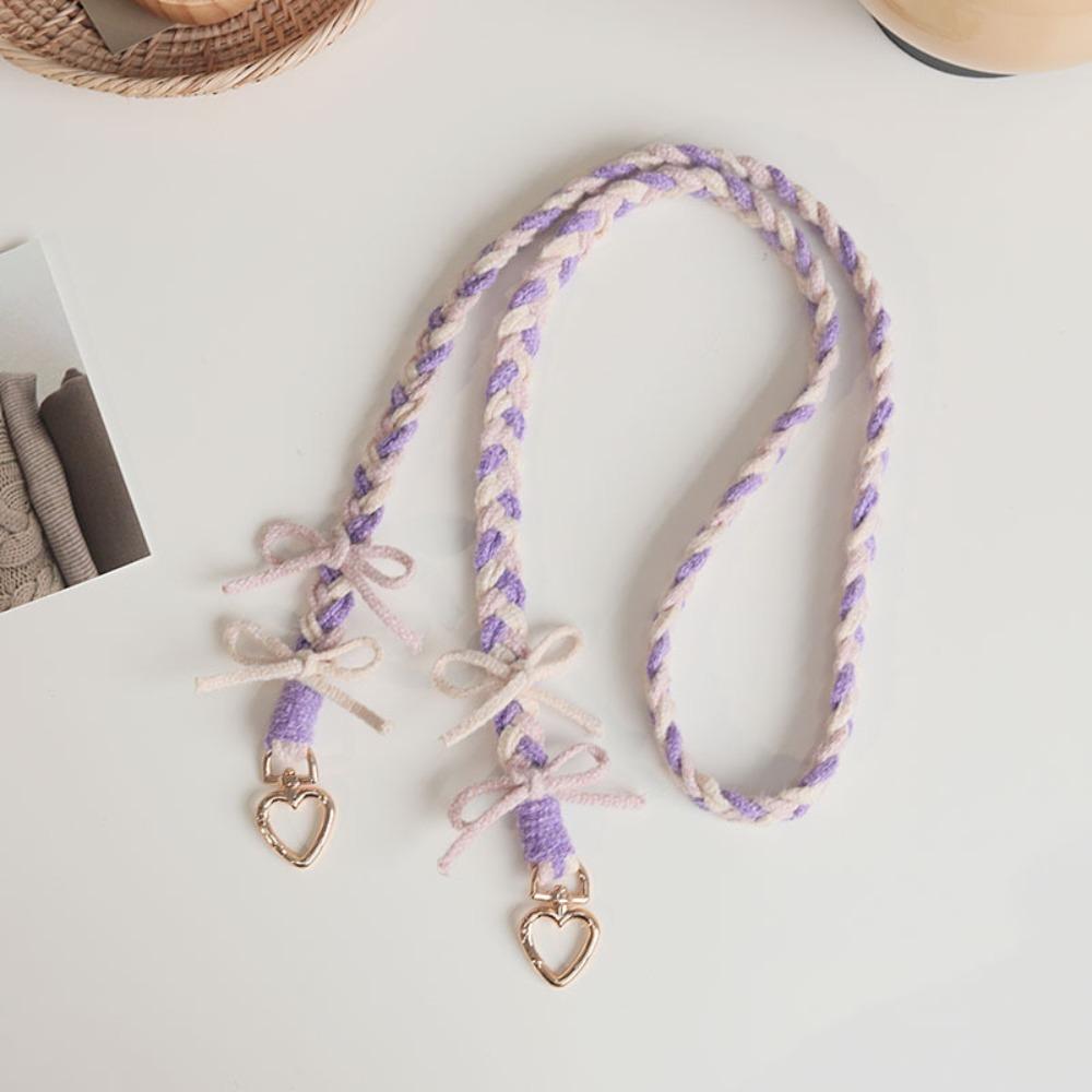 Handmade Phone Lanyard Weaving Crossbody Bag Strap Cute Phone Wrist Strap