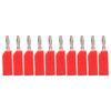 10 шт. 4 мм разъем типа «банан» из полиэтилена и латуни без пайки, аксессуары для электрических испытаний J.10030Red