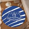1PC rug Ever-ton Football Club Crest Round mat Home Decor, Chair rug For livingroom,Bedroom, doormat home decor Birthday Gift Christmas Gifts