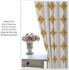 Mid Century Curtain, Yellow Vintage Abstract Boho Window Treatment Modern Geometric Circles Circular Classic Retro 50S Farmhouse