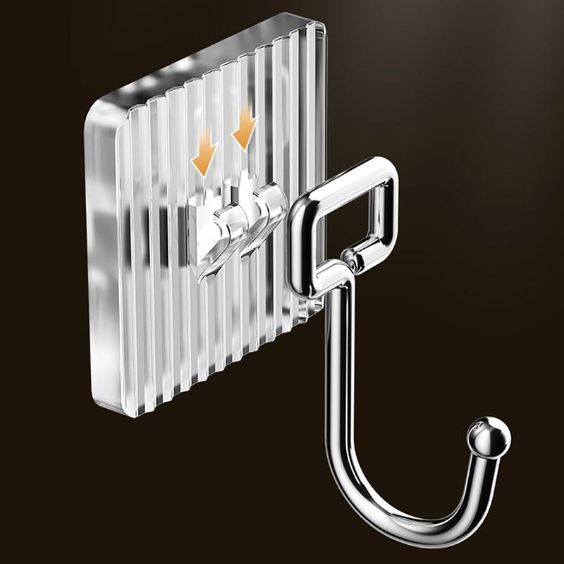 Роскошный акриловый настенный крючок, домашний декор, прочный клей, вешалка для полотенец для ванной комнаты, подвесная вешалка для пальто без штамповки, задняя дверь, держатель для сумки для ключей