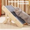 Wooden Pet Stairs Ramp Cats Convertible Slope Scratching Board Foldable Non-Slip 3 Steps Portable Pet Ladder for Senior Dogs Cats Injured Pets