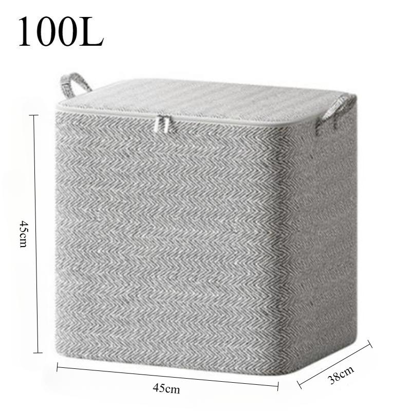 Сумка для хранения на молнии с ручкой, корзина для хранения одежды, органайзер для шкафа, переезд