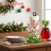 Acrylic Wood Base Christmas Paper Towel Holder Santa Claus Floral Towel Stand  Christmas Home Decor
