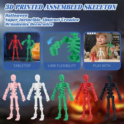 3D-печатный собранный скелет Хэллоуин супер непобедимый абстрактный креативный орнамент декоративные для взрослых и детей