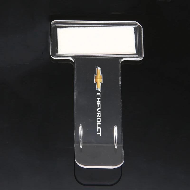 AABHM1 Car Receipt Clip Invoice Temporary Parking Card Ticket Holder for Chevrolet Corvette Cruze Aveo Malibu Captiva Lacetti Silverado