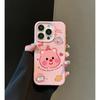 Cartoon Ruby Beaver Is Suitable for Apple 15promax Phone Case, IPhone16pro, and Lychee Pattern 14/13 Mini
