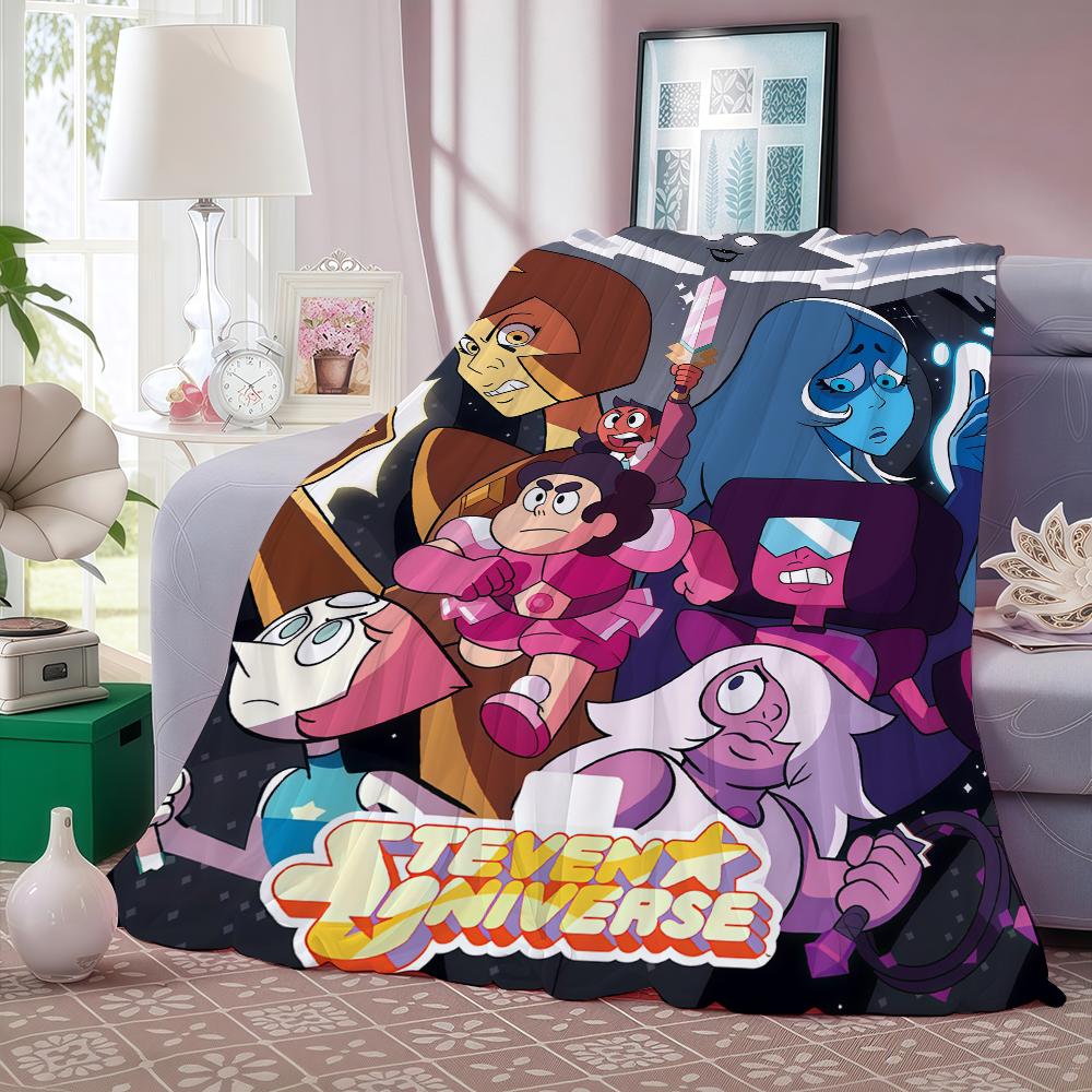 Мультяшное милое одеяло S Steven U UniverseS для дивана, офиса, кровати, самолета, путешествий, сна, чтения, отдыха, кемпинга, мягкое и теплое