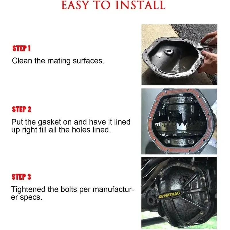 For D044 Car Differential Gasket Rubber Cover Gasket Heat-resistant Housing Cover Seal Elastic Replacement Car Parts For Dana 44