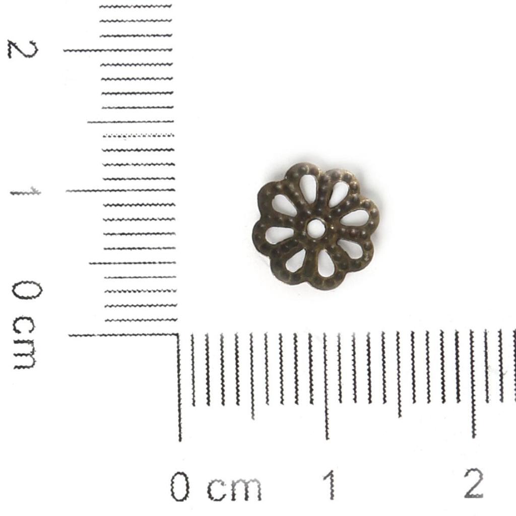Mix Color Metal Flower Petal End Spacer Hallow Beads Caps Charms Bead Cups For Jewelry Necklace Making Supplie