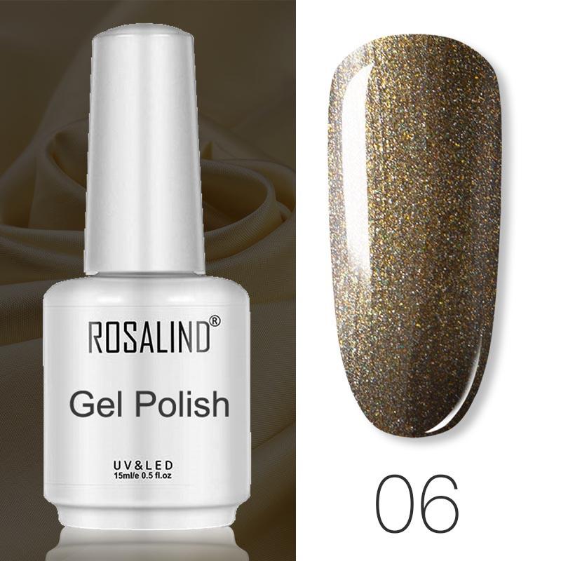 ROSALIND Гель-лак для ногтей Soak Off - 15 мл Яркий финиш с более чем 100 вариантами цветов для дизайна ногтей