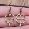 Plant Four-Leaf Clover Cactus Drop & Dangle Earring Men Jewellery Mother's Day Cute Cheap Cute Stuff